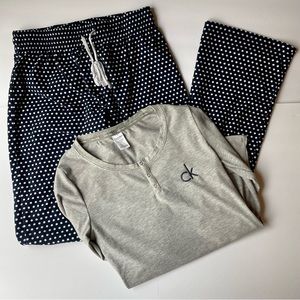 Calvin Klein Sleepwear Set Women’s XS Pajamas, Loungewear